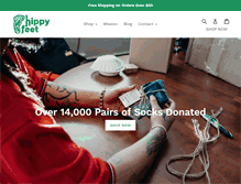 Tablet Screenshot of hippyfeet.com